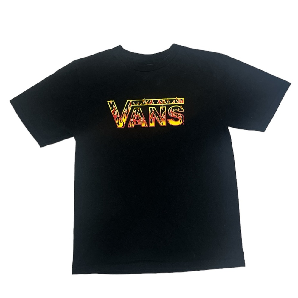 Black Vans Fire T Shirt